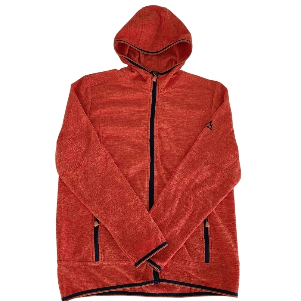 MCKINLEY Orange Hooded Full Zip Fleece Jacket Outdoor Hiking – women’s l